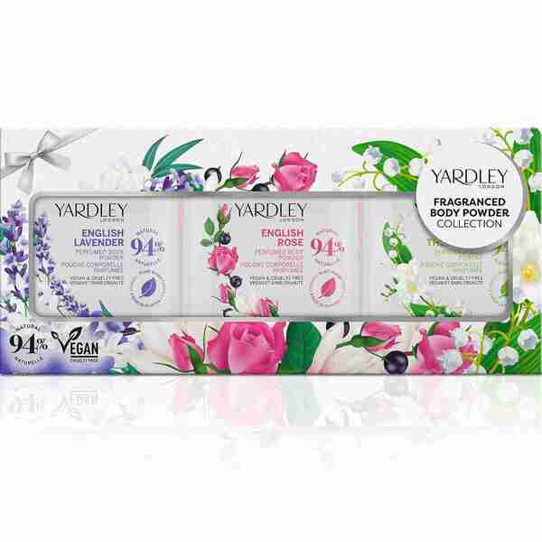 Yardley London perfumed powder trio collection, UK version