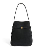 Toteme suede bucket bag, imported from the UK