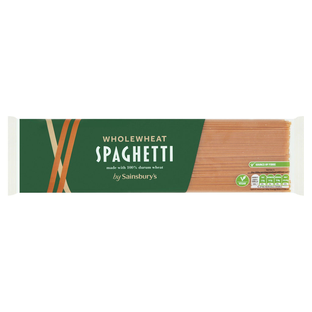 Sainsbury's Spaghetti Wholewheat Pasta 500g