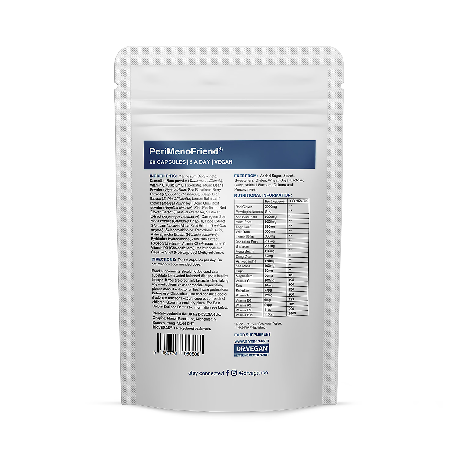 Dr. Vegan PeriMenoFriend 60 capsules - British product