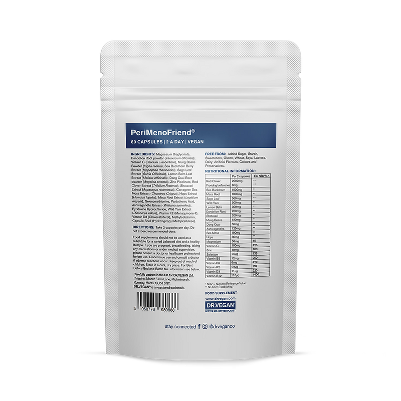 Dr. Vegan PeriMenoFriend 60 capsules - British product