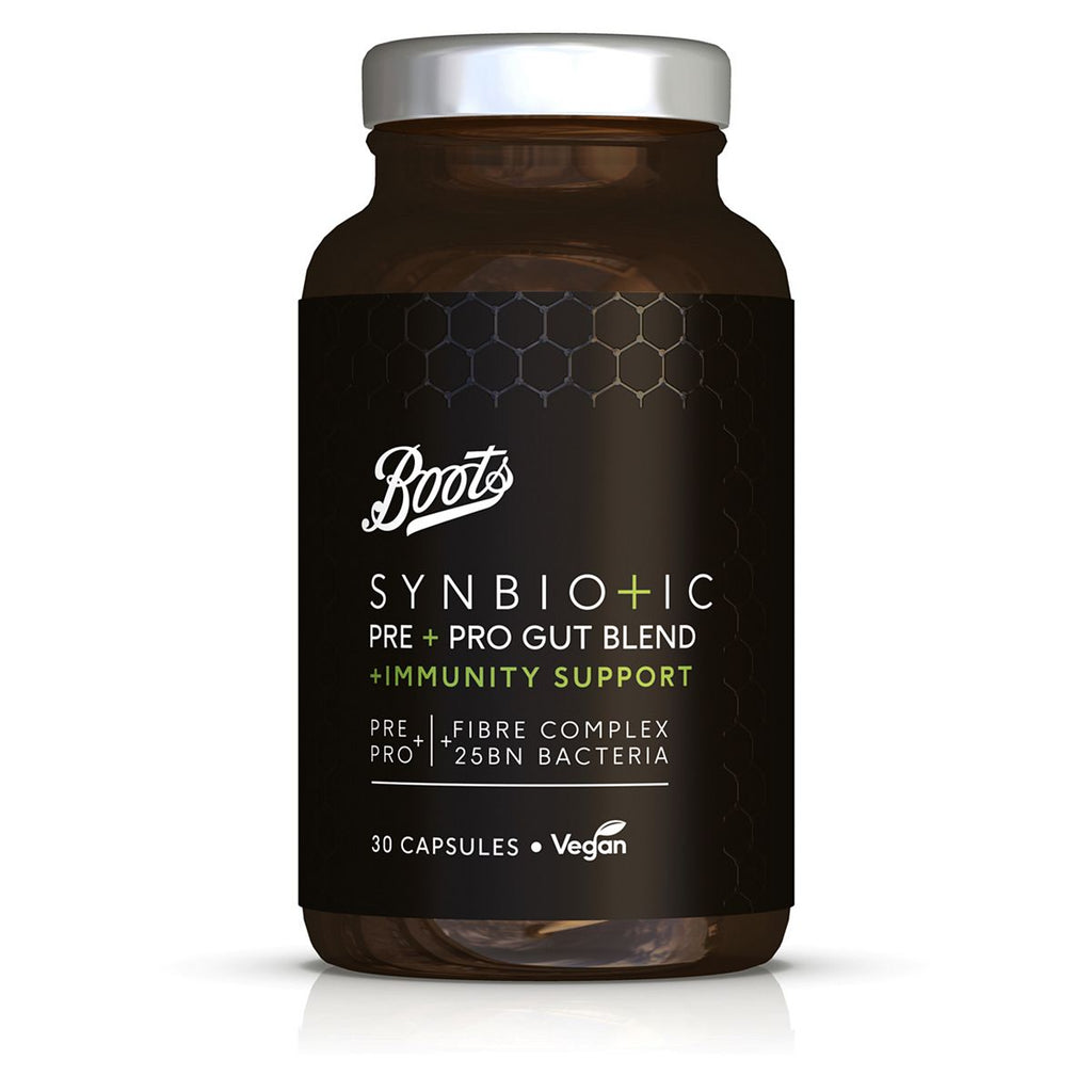 Boots Synbiotics Pre & Pro Gut Blend Immunity Support 30 Capsules