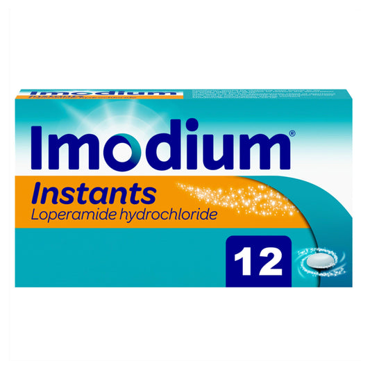 Imodium Anti-Diarrhoea Instants x 12 stomach & bowel Sainsburys   