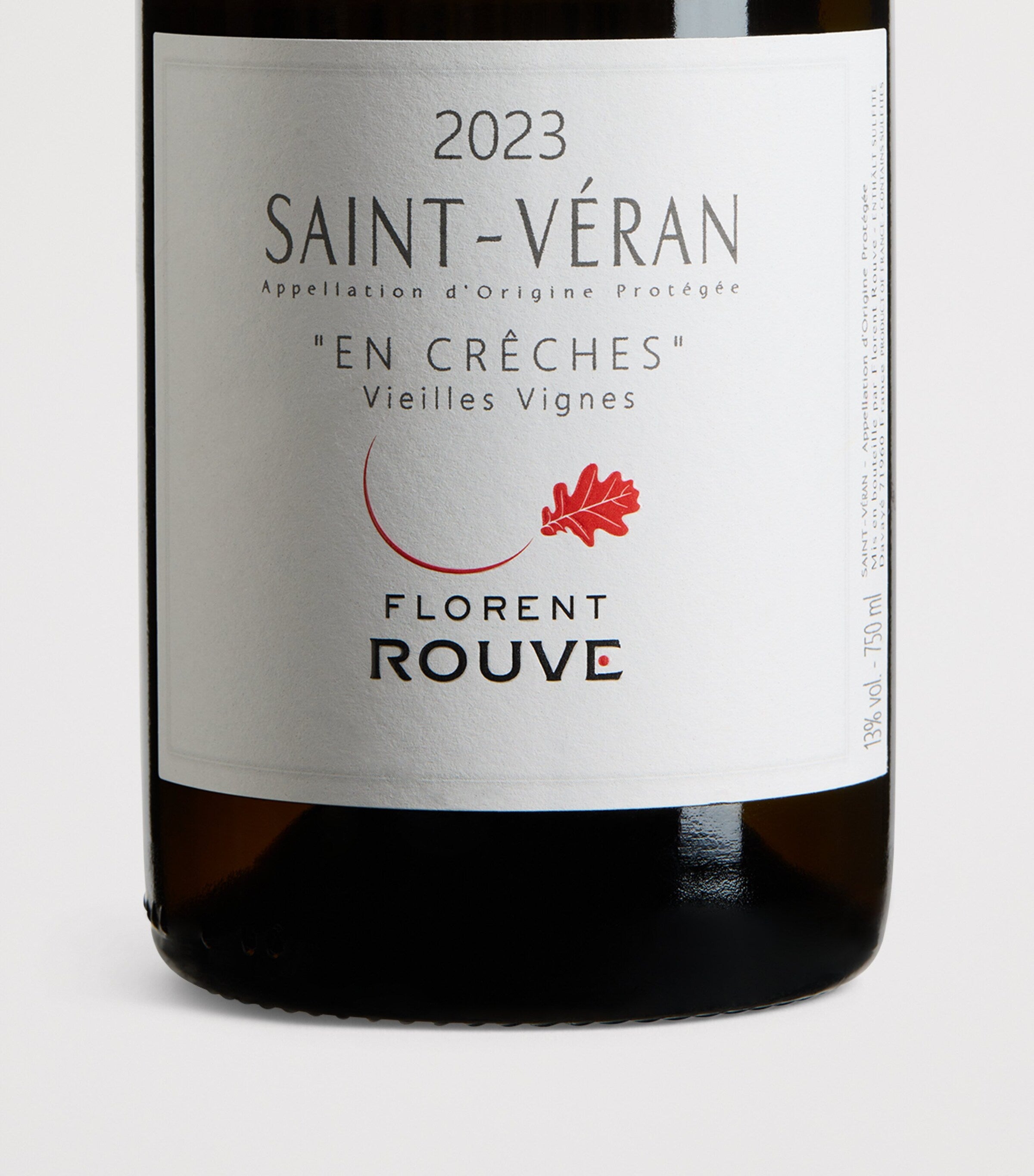 Florent Rouve Saint Véran En Crèches Vieilles Vignes 2023 white wine 75cl - British product
