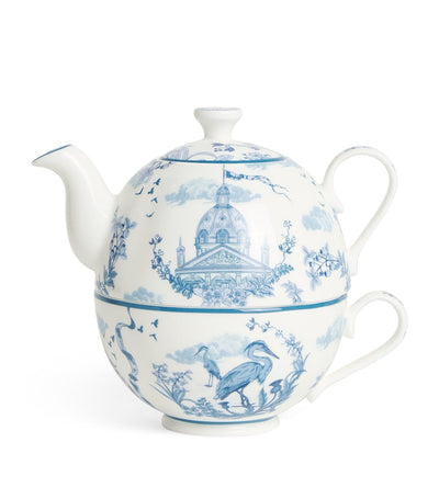 Harrods Harrods Bone China Toile Tea for One Set- Buy online at McGrocer