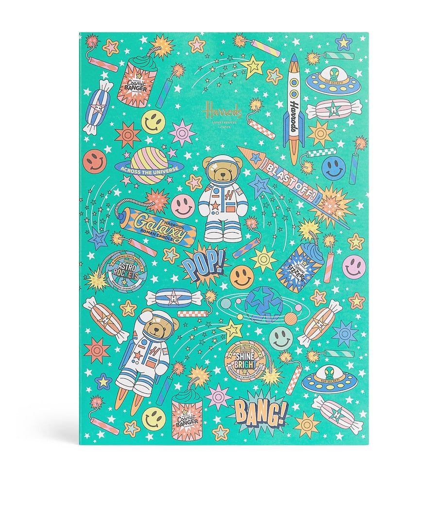 Harrods Pop Rocket space design A4 notebook, UK version