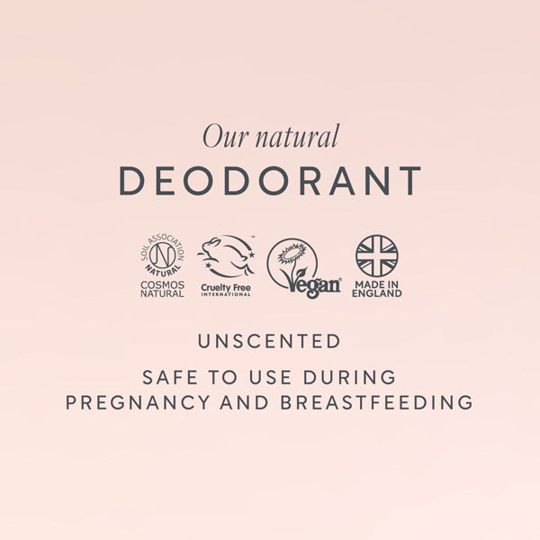 Lucy Bee fragrance free natural deodorant balm 50g (British brand)