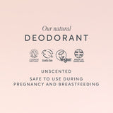 Lucy Bee fragrance free natural deodorant balm 50g (British brand)