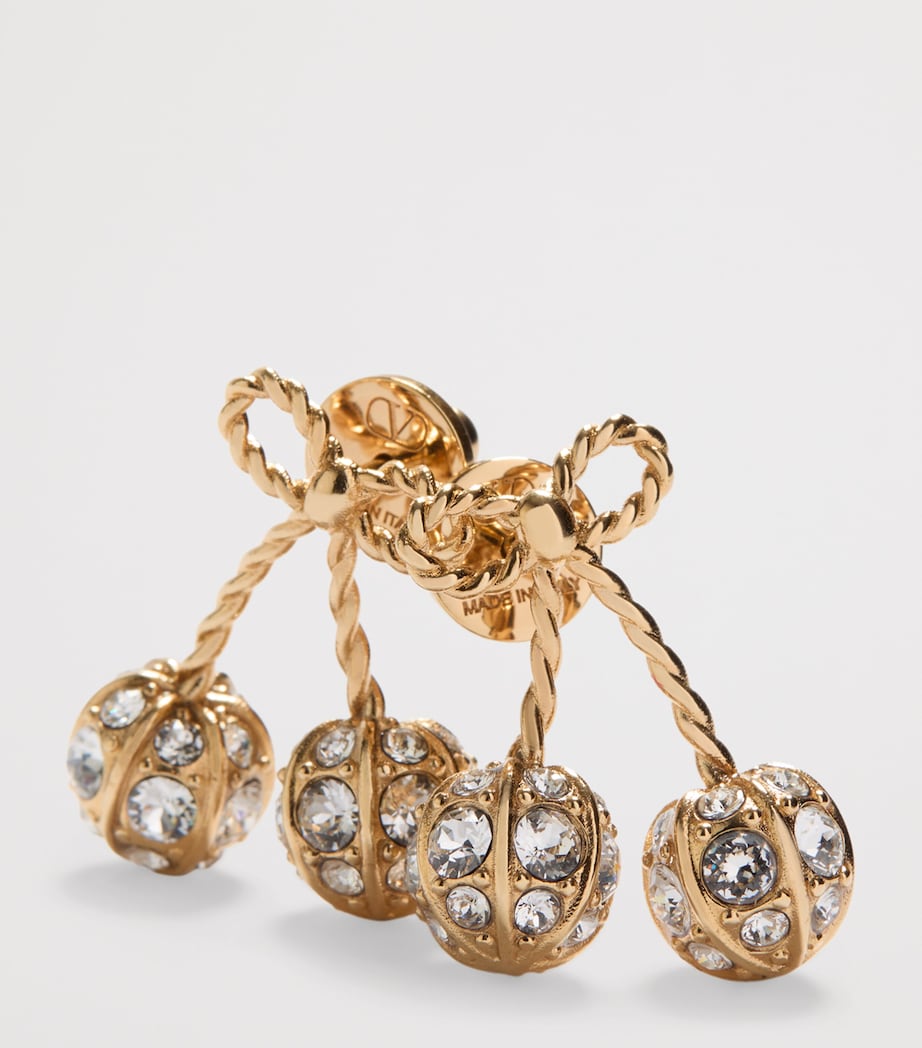 Valentino Garavani Crystal Cherryfic earrings (British brand)