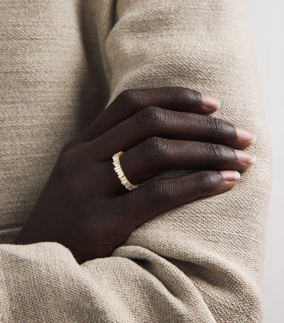 Suzanne Kalan yellow gold diamond eternity ring, UK version