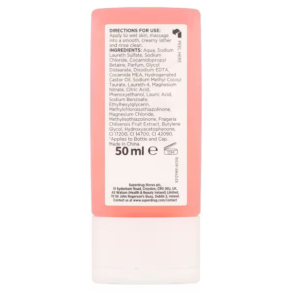 Superdrug fruity candyfloss shower gel 50ml - British product