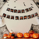 Livingandhome Halloween decoration kit with banners and bats - British product