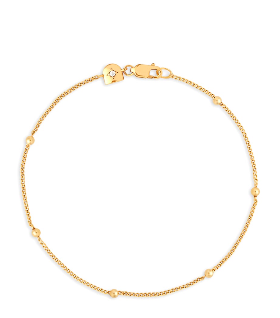 Astrid & Miyu gold-plated beaded bracelet, imported from the UK