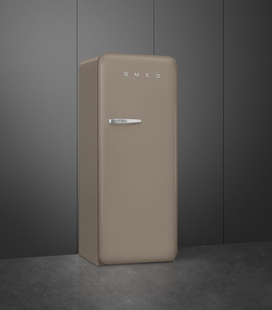 Retro Stainless Steel Fridge with Humidity Control and Temperature Zone