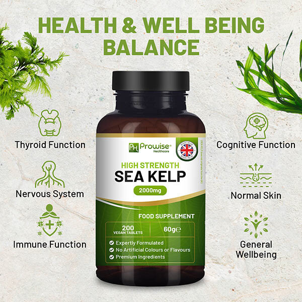 Prowise Sea Kelp tablets 2000mg 200 count, UK version