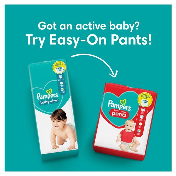 Pampers Baby-Dry Size 6 Nappies Carry Pack x19