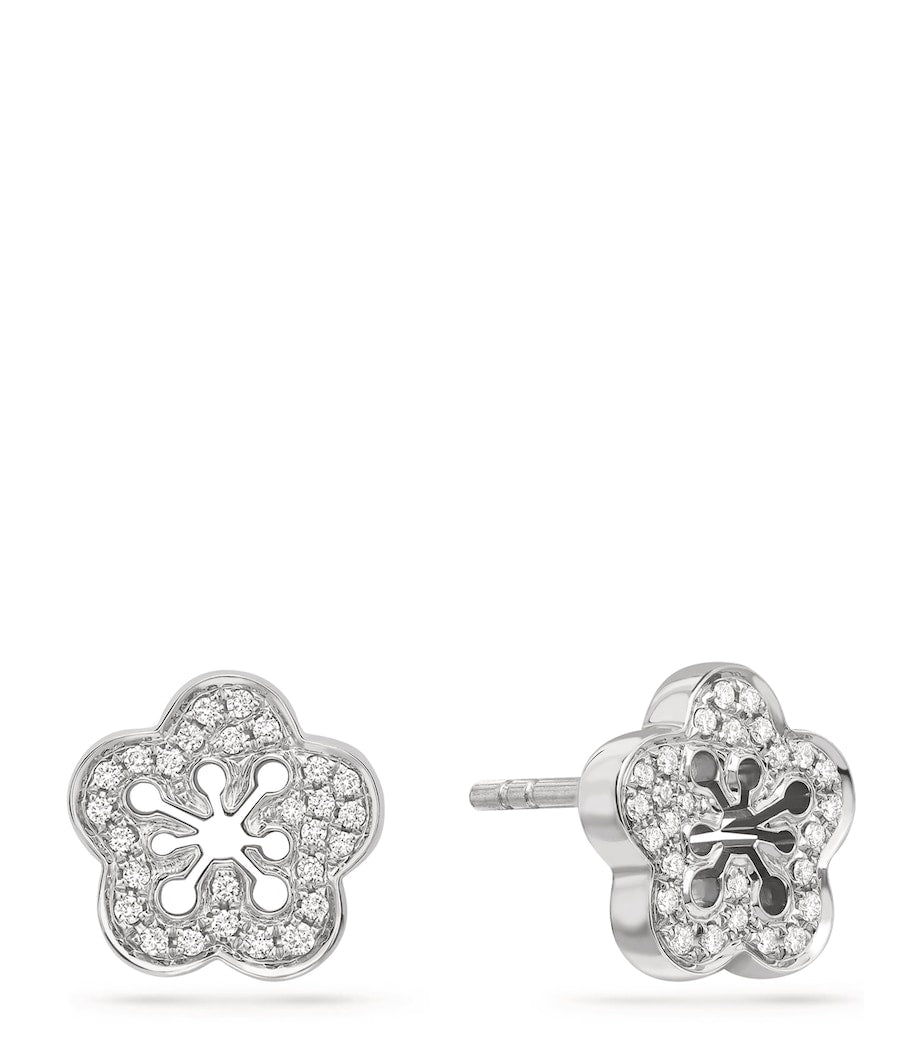 Boodles blossom diamond stud earrings 1cm - British product