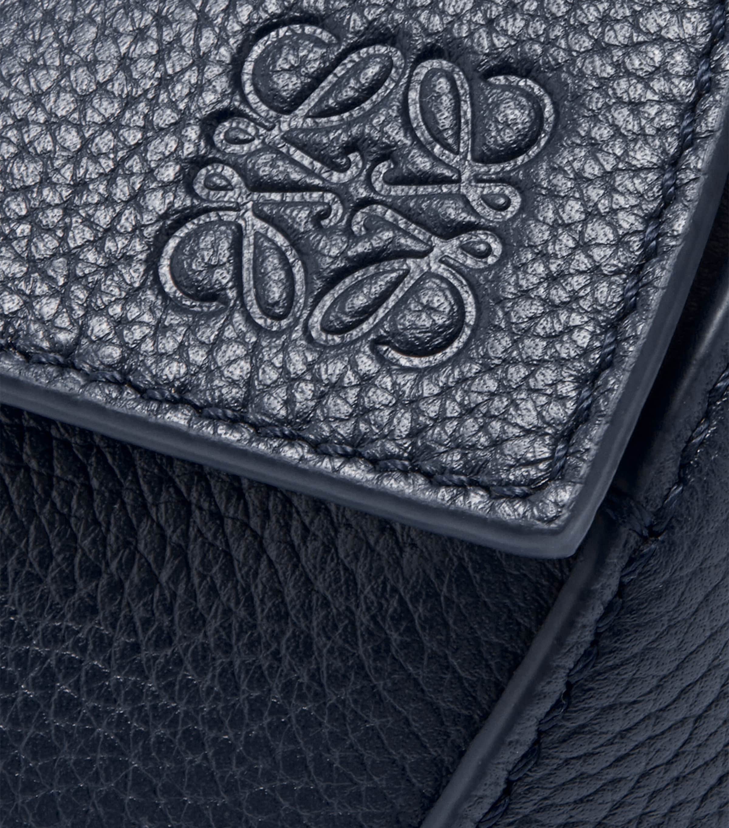 LOEWE Mini Puzzle Edge top-handle bag in calfskin, imported from the UK