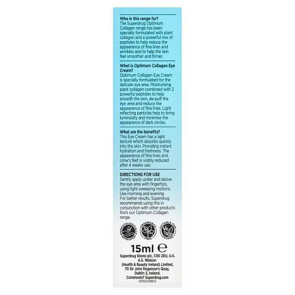 Optimum Collagen Eye Cream 15ml (British brand)