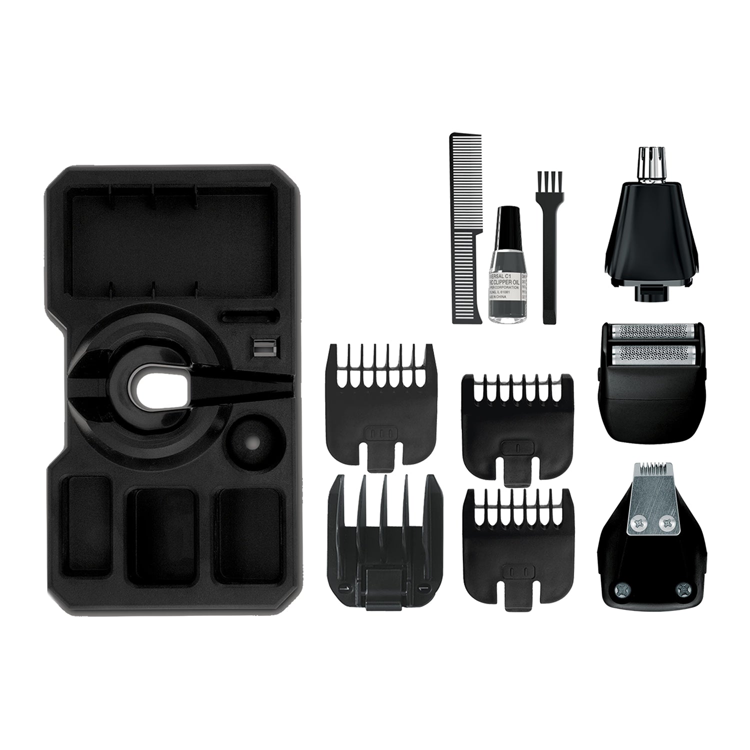 Wahl lithium multi groomer with four heads, imported from the UK