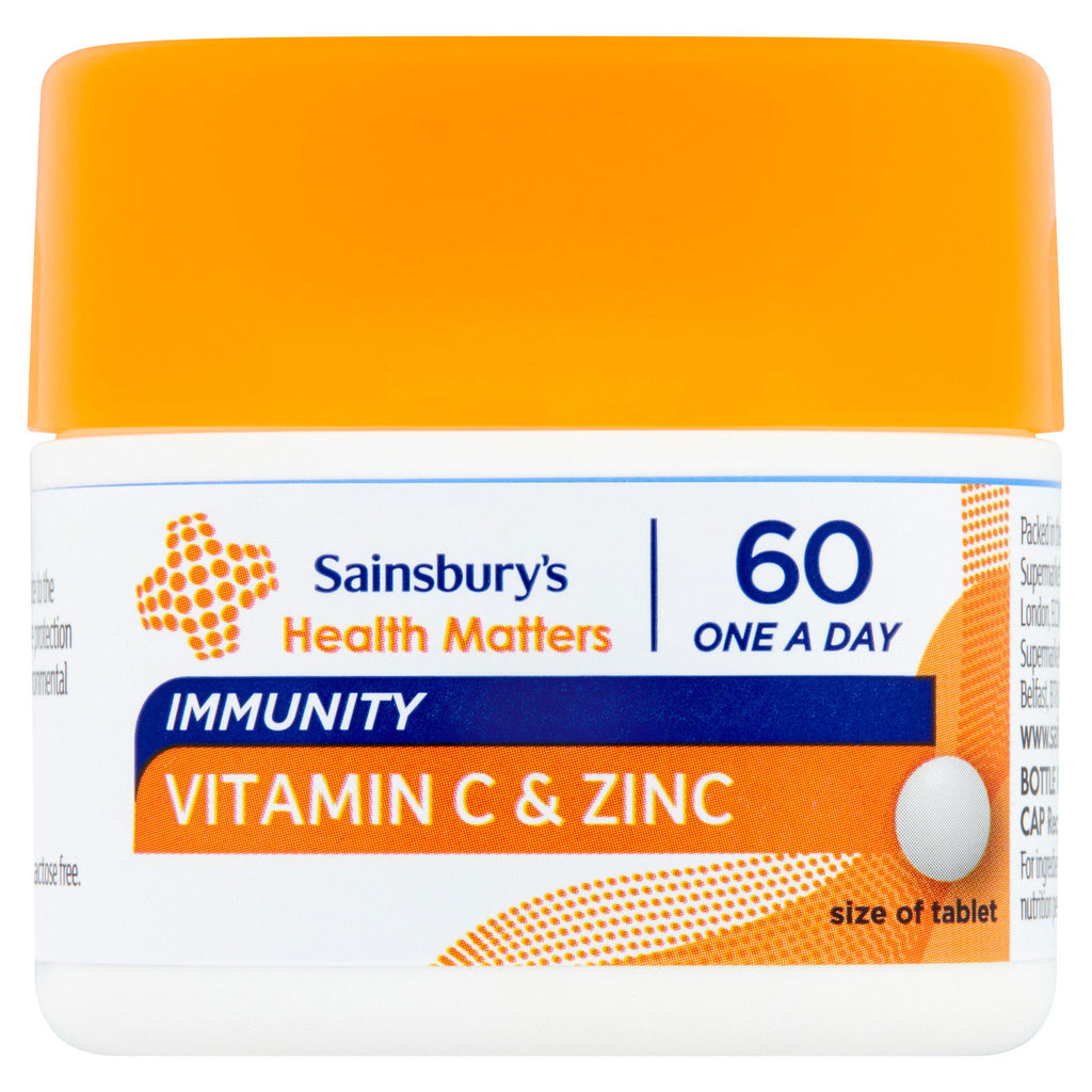 Sainsbury's Vitamin C & Zinc x60