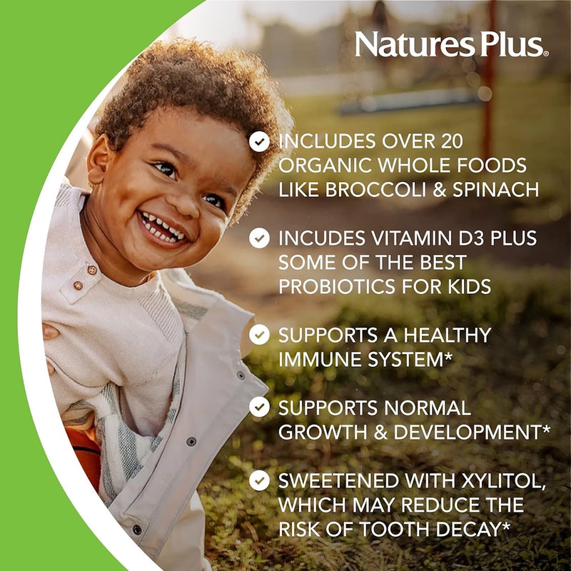 NaturesPlus Animal Parade Gold children's multivitamin chewables 120 count - British product