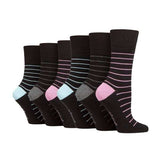 Gentle Grip 6 Pack Ladies Non Elastic Bamboo Socks