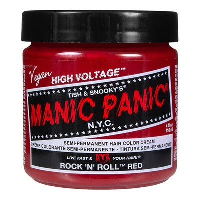 Superdrug Manic Panic High Voltage Rock 'N' Roll Red Semi Permanent Hair Dye 118ml- Buy online at McGrocer