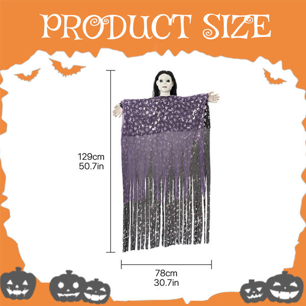Livingandhome Halloween hanging ghost 129cm - British product