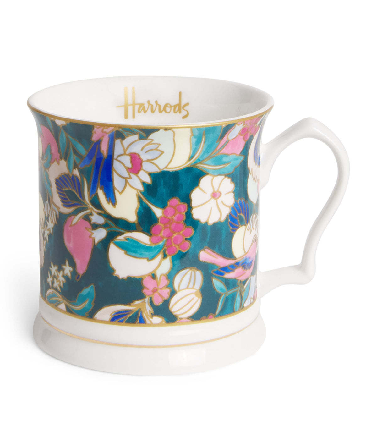 Harrods Enchanted Emporium Botanical bone china mug, UK version