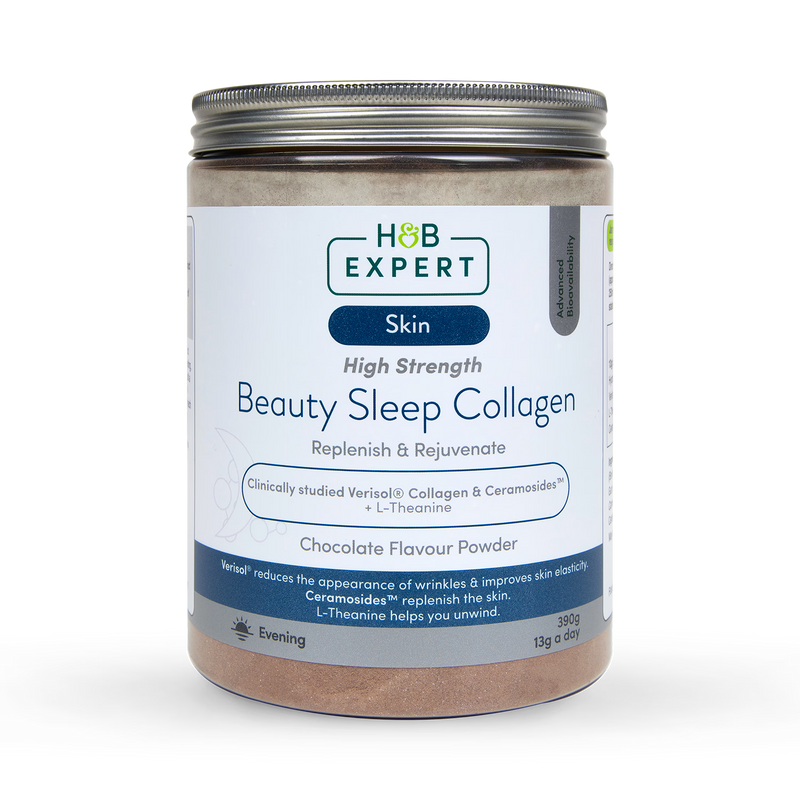 Holland & Barrett Sleep Collagen Chocolate Powder 306g, UK version