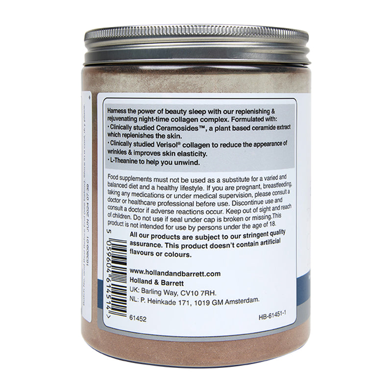 Holland & Barrett Sleep Collagen Chocolate Powder 306g, UK version