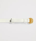 Bottega Veneta Nappa leather belt with sculptural buckle (British brand)