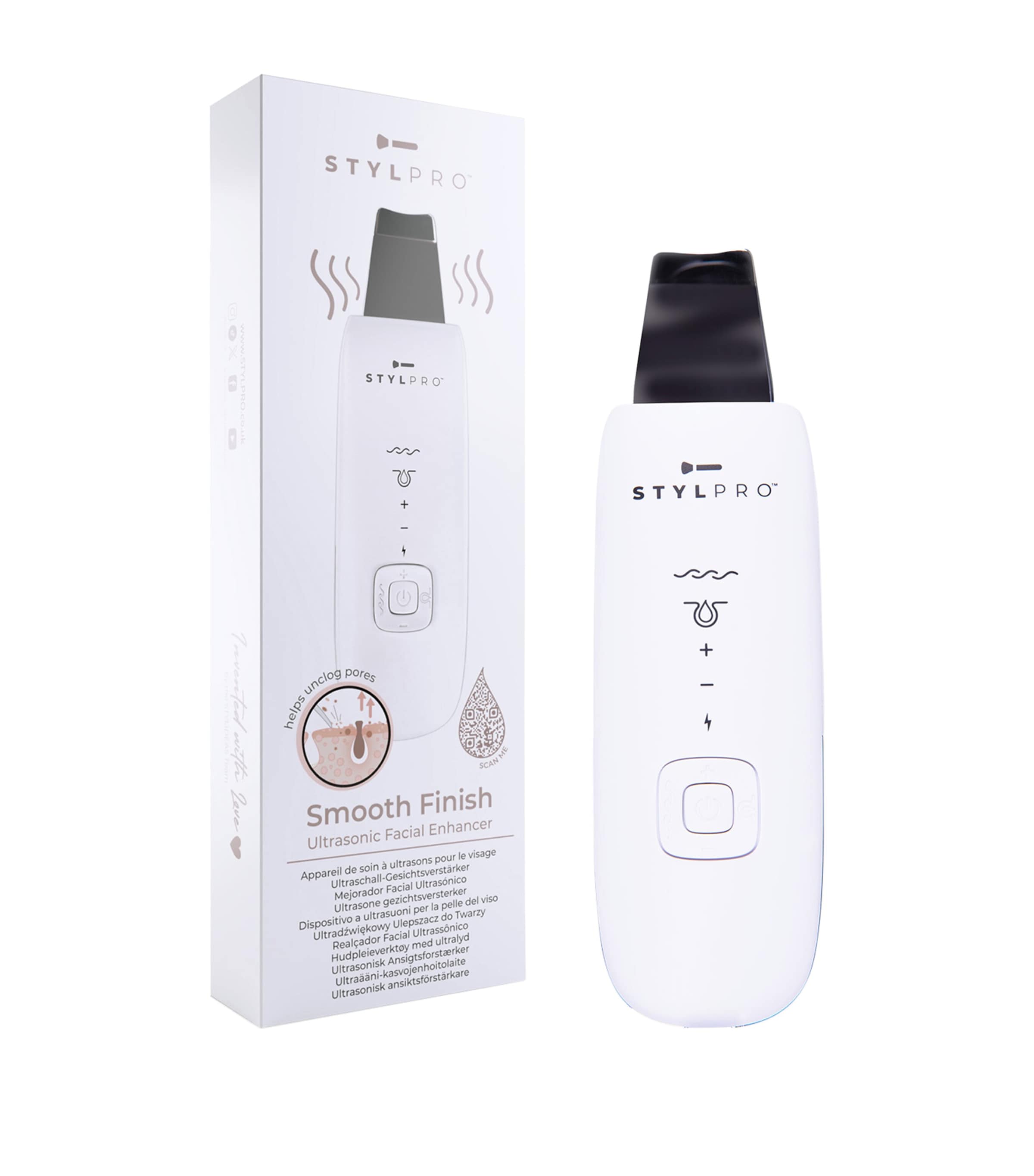 STYLPRO Smooth Finish Ultrasonic Ionic Facial Enhancer (British brand)