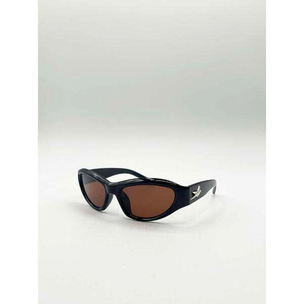 SVNX Star Racer black frame brown lens sunglasses (British brand)