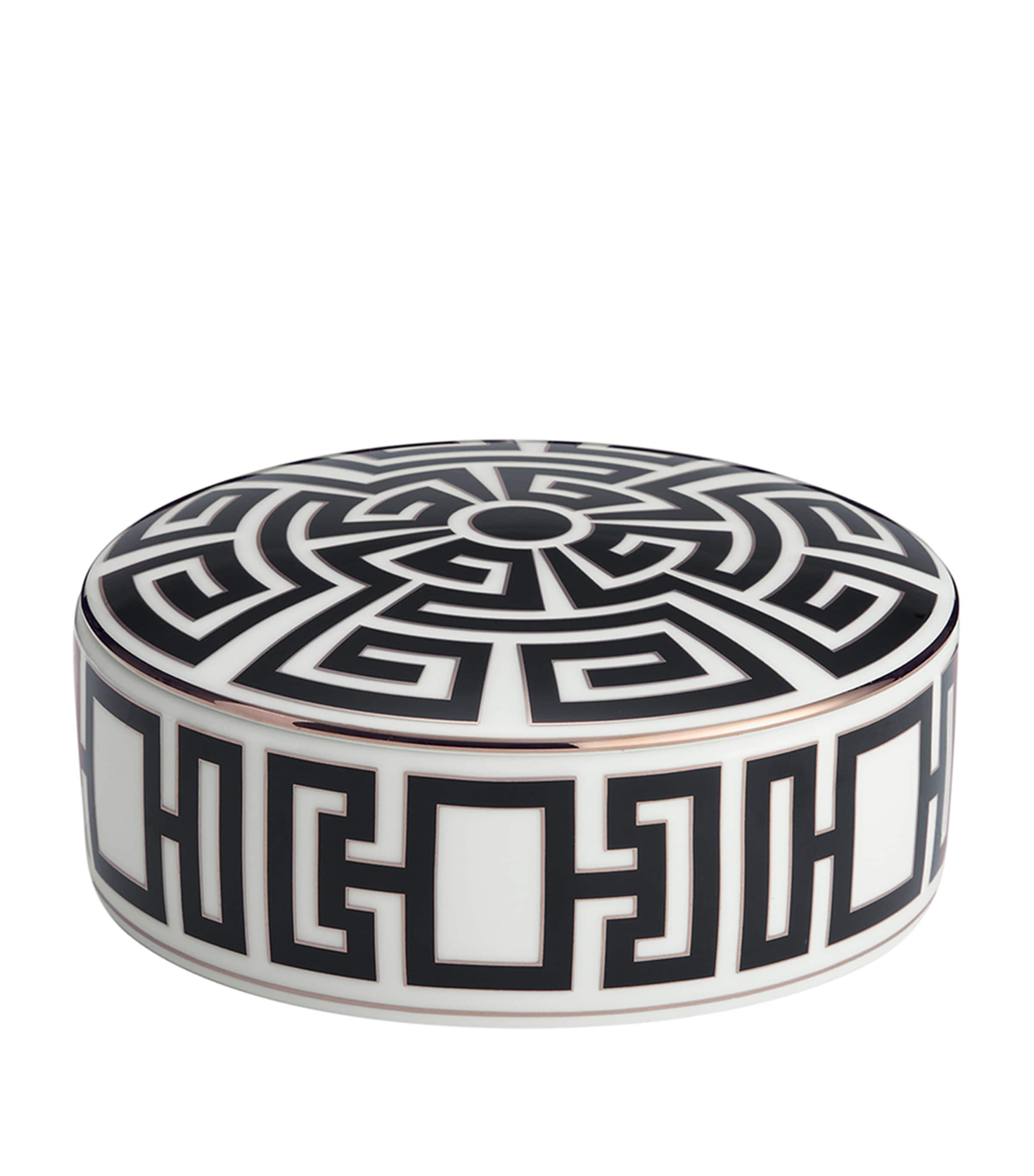 GINORI 1735 Labirinto Nero decorative box - British product