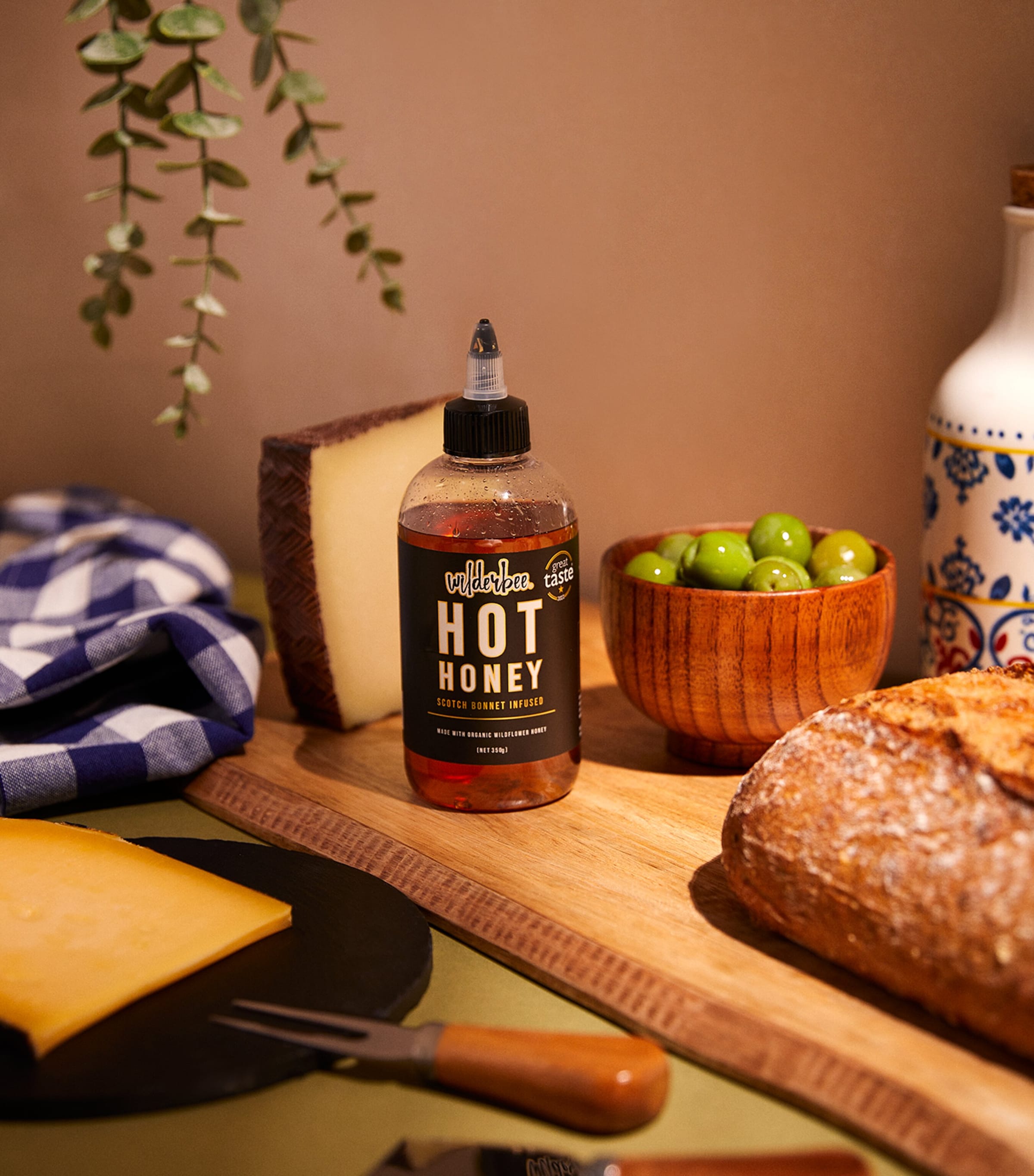 WilderBee Hot Honey with Scotch bonnet chillies 350g (British brand)