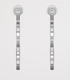 Chopard Ice Cube hoop earrings in white gold, imported from the UK