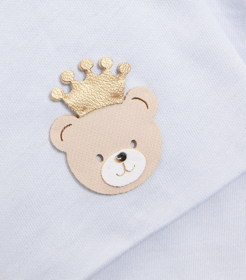 Story Loris cotton baby hat with bear design (British brand)