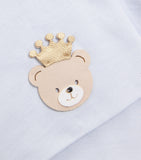 Story Loris cotton baby hat with bear design (British brand)