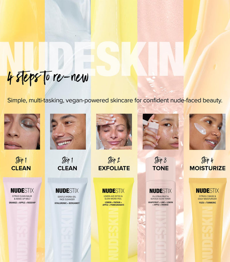 NUDESTIX 3-Step Citrus Set for sensitive skin, imported from the UK