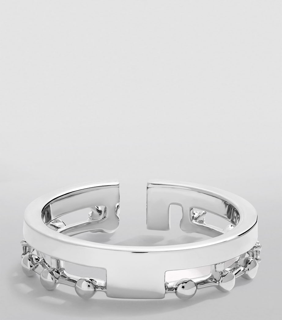 MARLI New York diamond index ring white gold size 7.5, imported from the UK