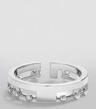 MARLI New York diamond index ring white gold size 7.5, imported from the UK