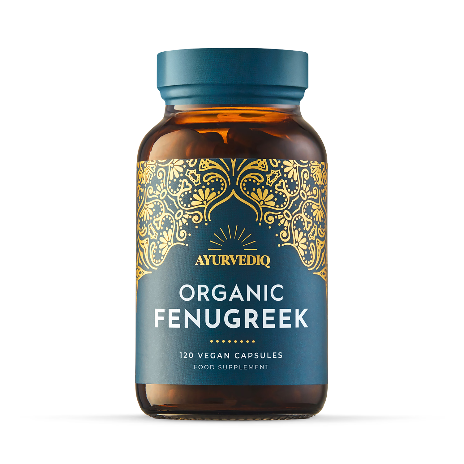 Ayurvediq Organic Fenugreek Capsules 120 capsules, imported from the UK