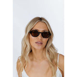 SVNX round hexagon sunglasses in black and brown (British brand)