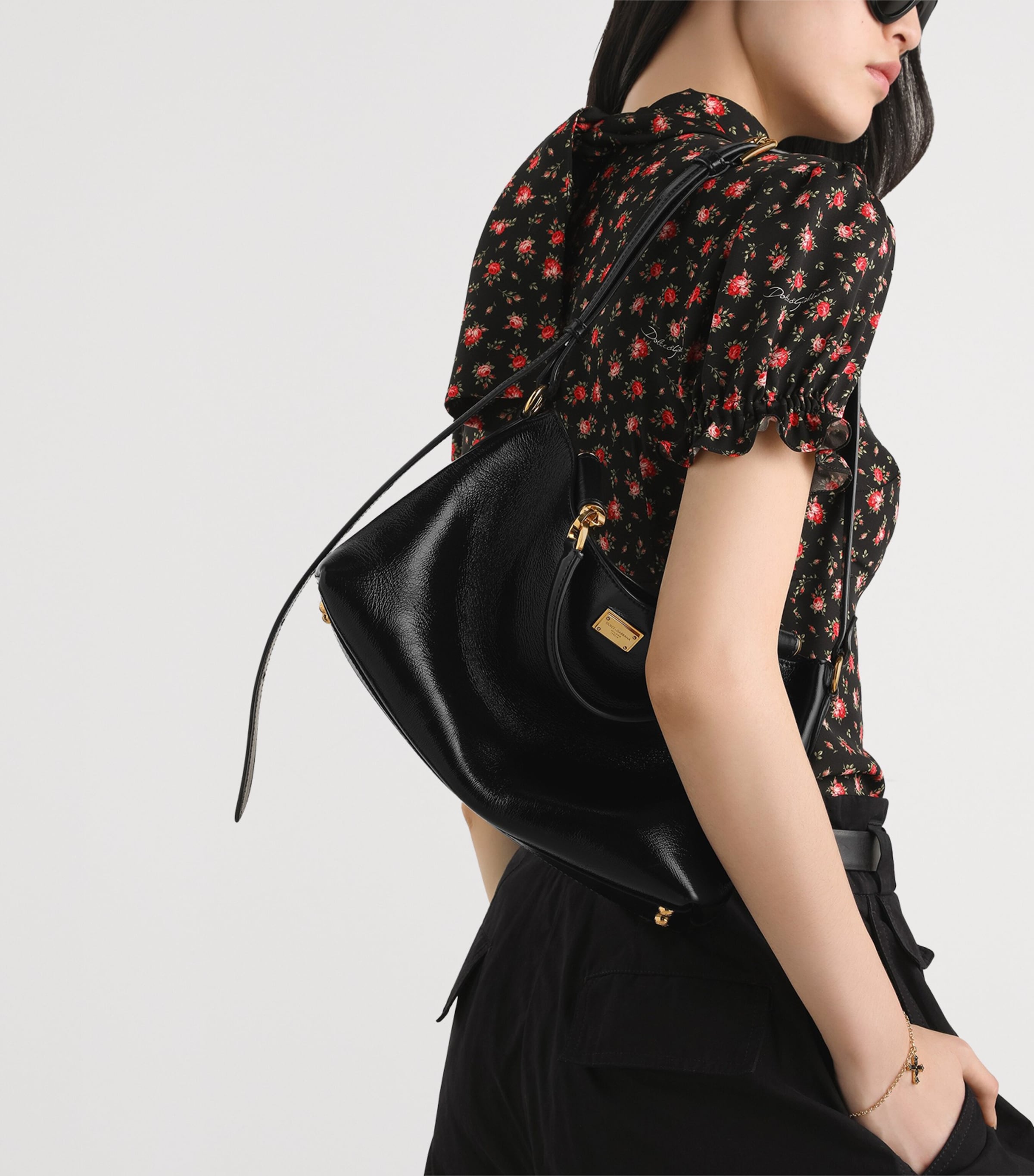 Dolce&Gabbana Vittoria shoulder bag in supple calfskin - British product