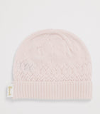 Harrods baby cashmere hat with pointelle detailing, British product