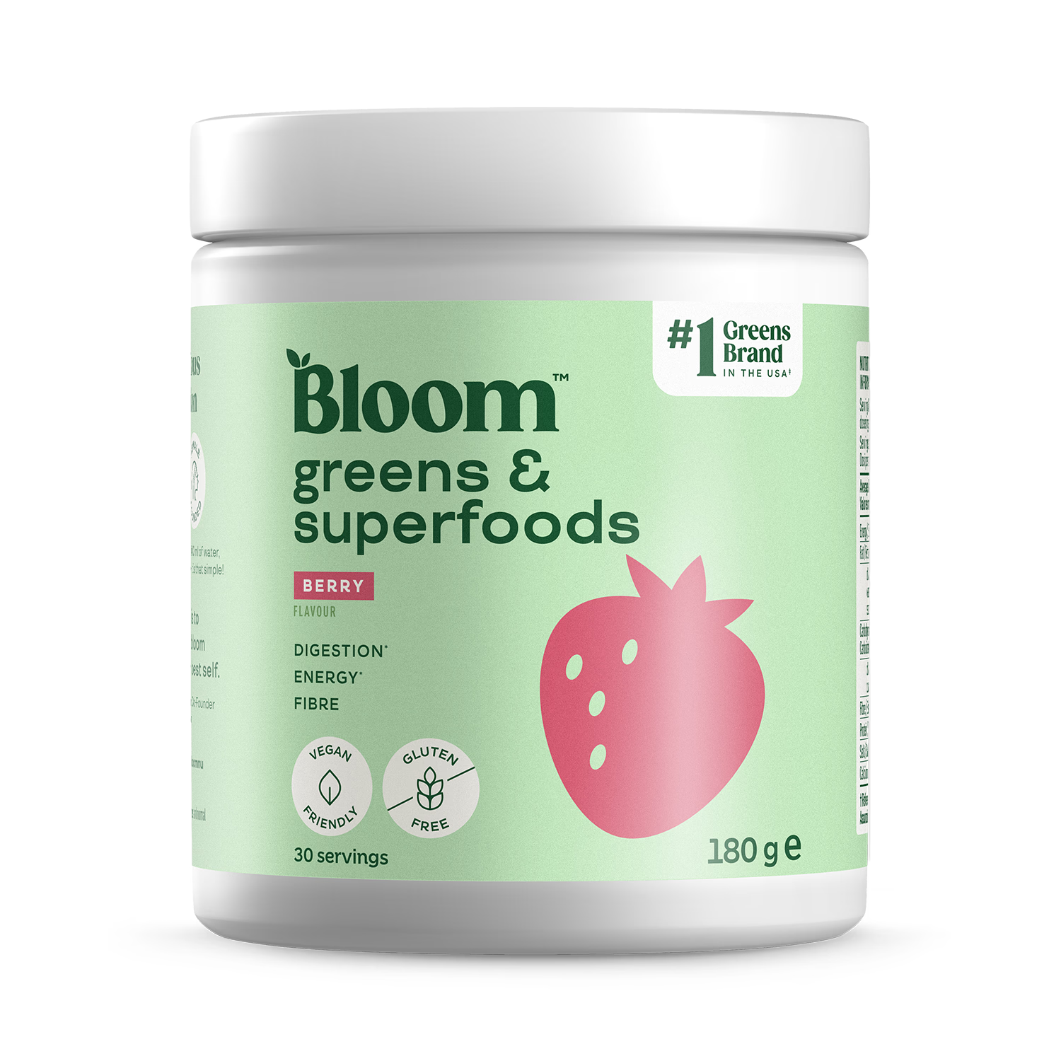 Bloom Berry greens powder 180g (British brand)