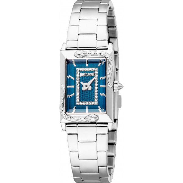 Just Cavalli Blue Ladies Animalier Dolcezza Snake watch - British product