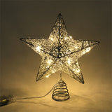 Livingandhome Christmas tree topper star sequins large, imported from the UK